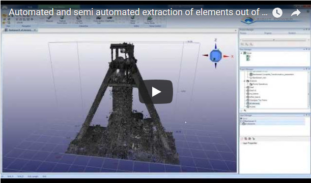 Automated and semi automated extraction of elements out of 3d point cloud